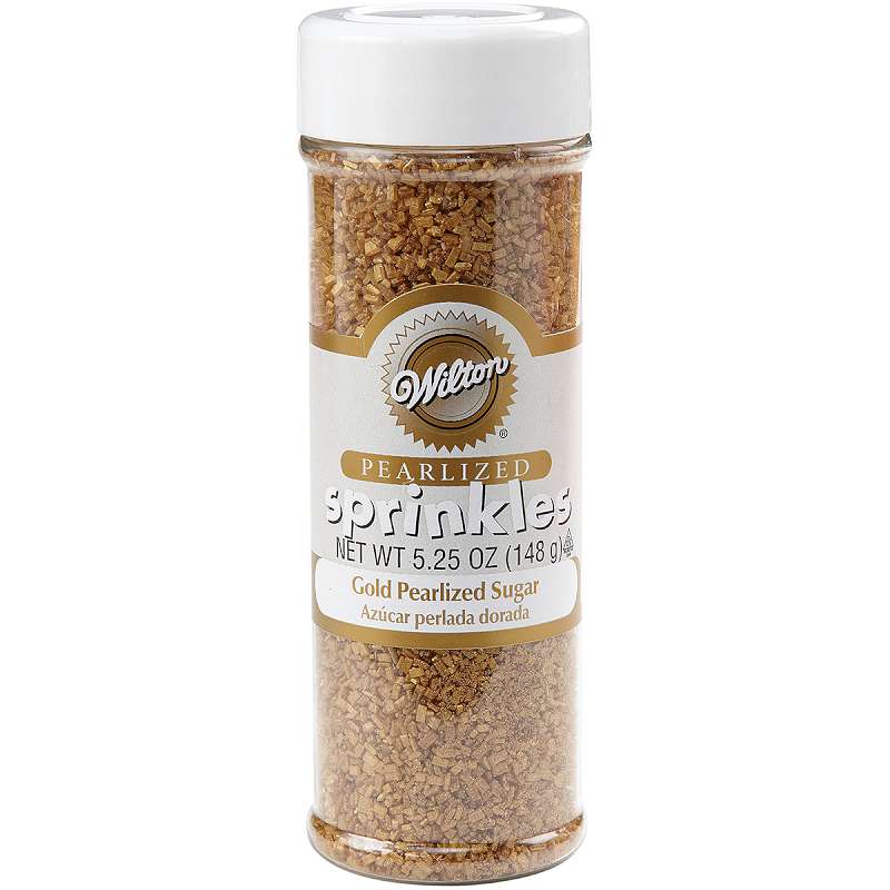 Pearlized Sugar Sprinkles 5.25oz Gold