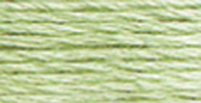 DMC Pearl Cotton Skein Size 3 16.4yd Very Light Pistachio Green