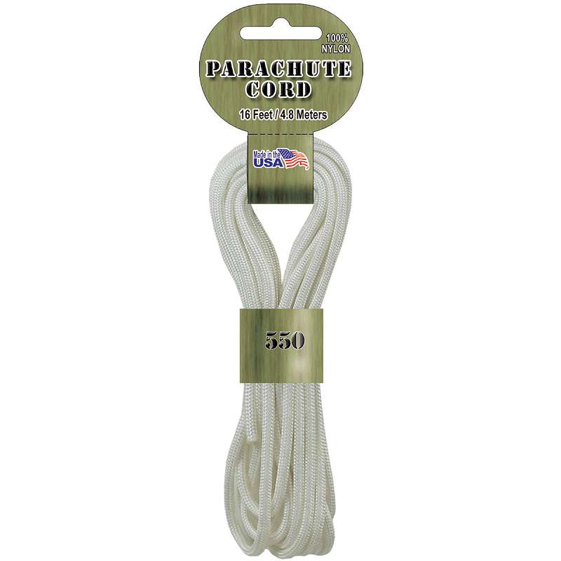 Parachute Cord 4mmx16' White