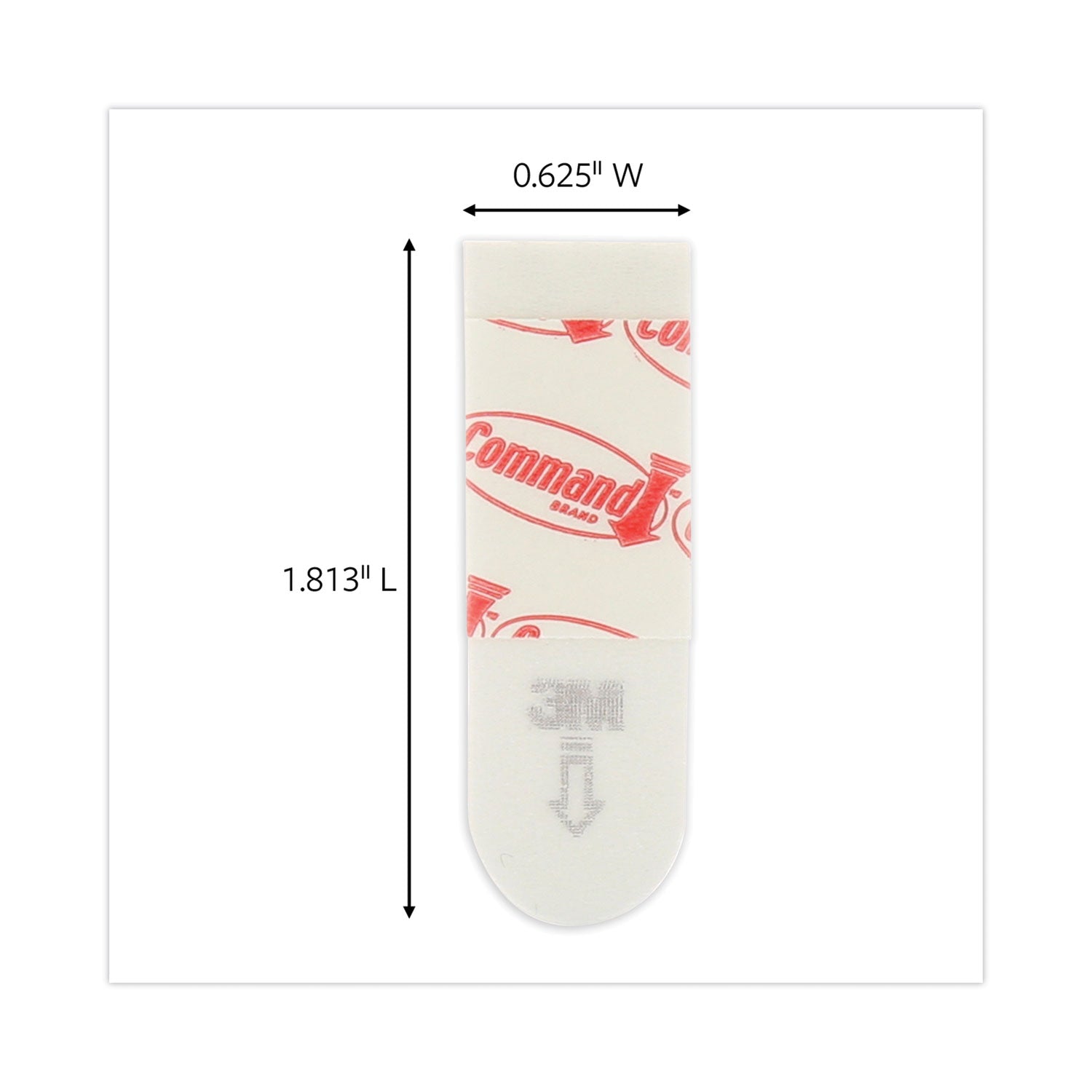 Command Small Poster Strips White 16/Pkg