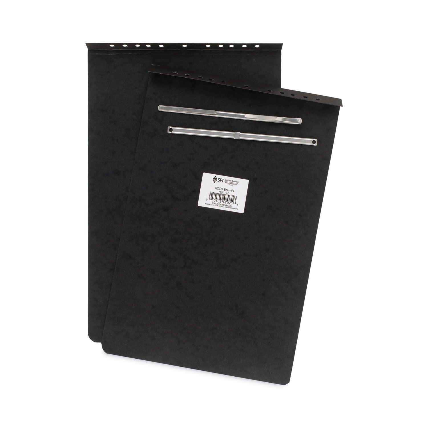 ACCO Pressboard Report Cover, Prong Clip, 11 x 17, 3" Capacity, Black