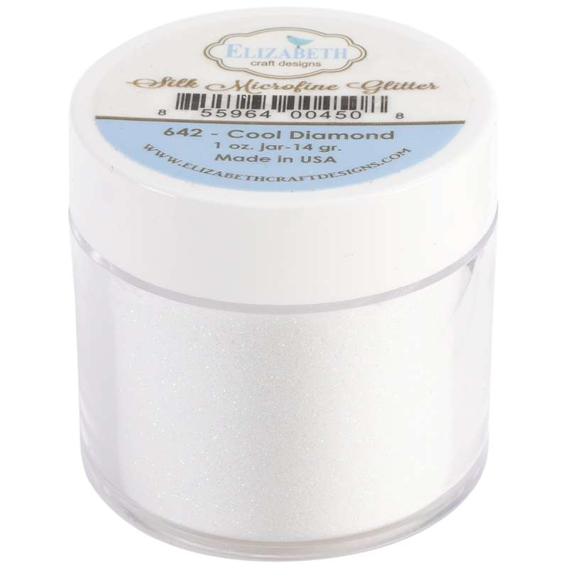 Elizabeth Craft Designs Silk Microfine Glitter 1oz Cool Diamond