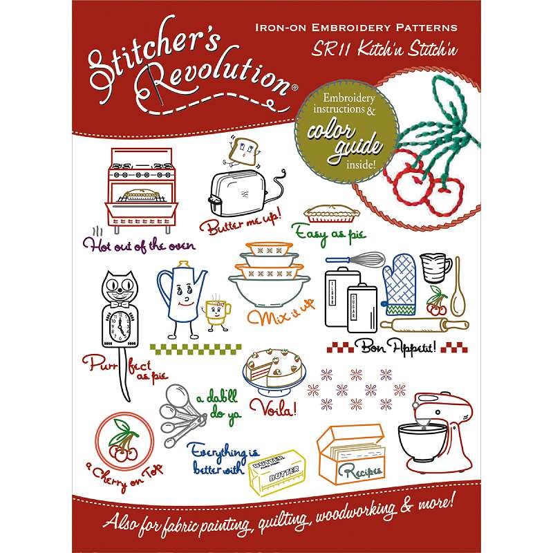 Stitcher's Revolution Iron-On Transfers Kitchen Inspirations