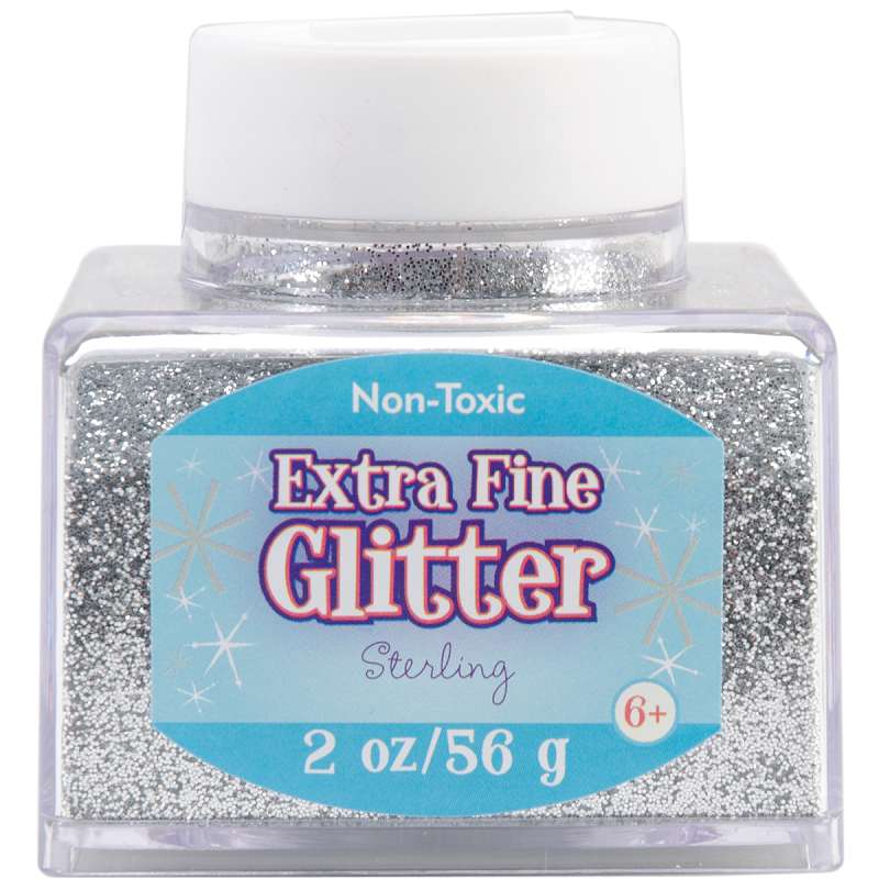 Extra Fine Glitter 2oz Silver
