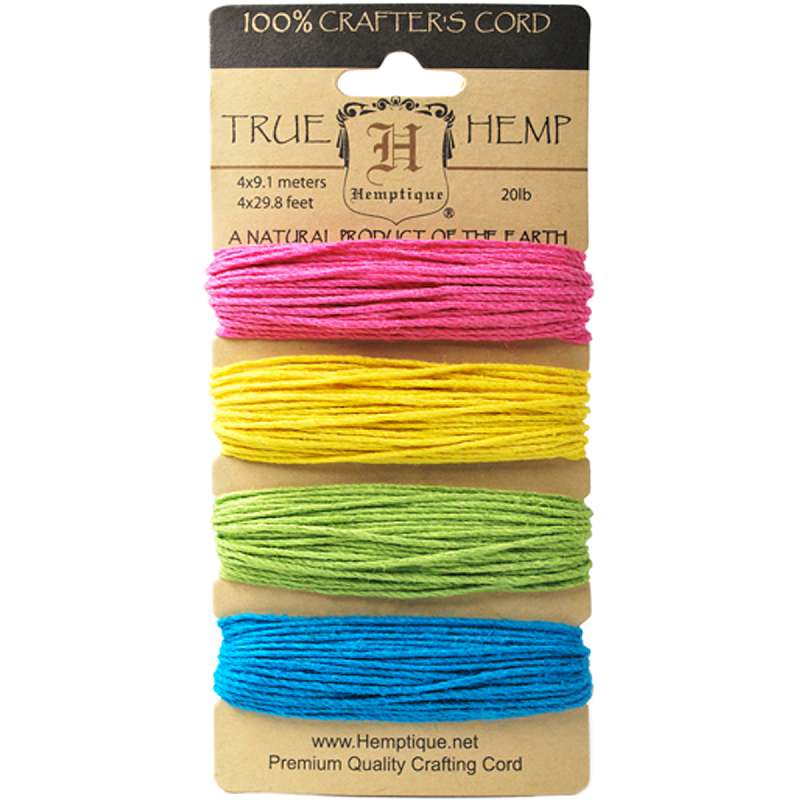 Hemp Cord 20lb 120' Razzle Dazzle
