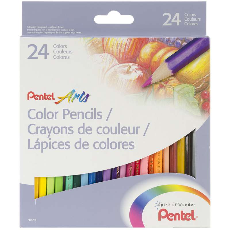 Pentel Colored Pencils 24/Pkg  