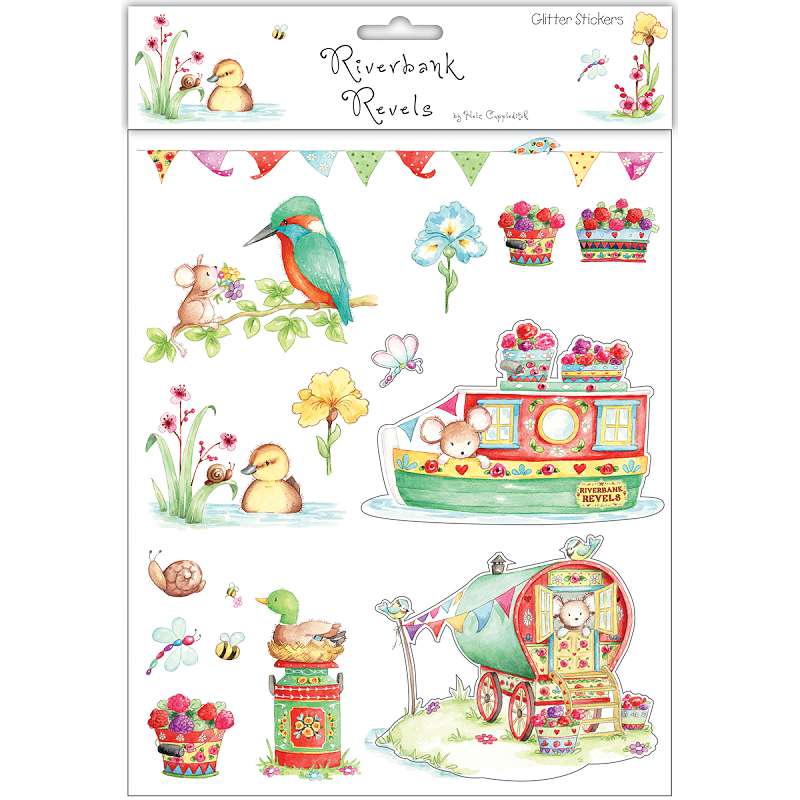 Riverbank Revels Glitter Stickers Travel
