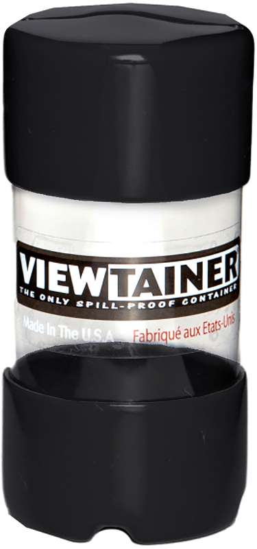 Viewtainer Slit Top Storage Container 2"X4" Black