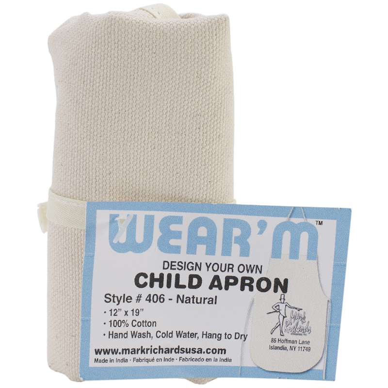 Child Apron 12"X19" Natural