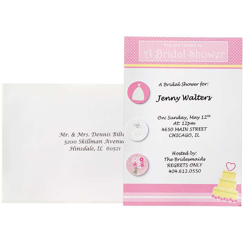 Invitation Kit Makes 12 Bridal Shower Fun