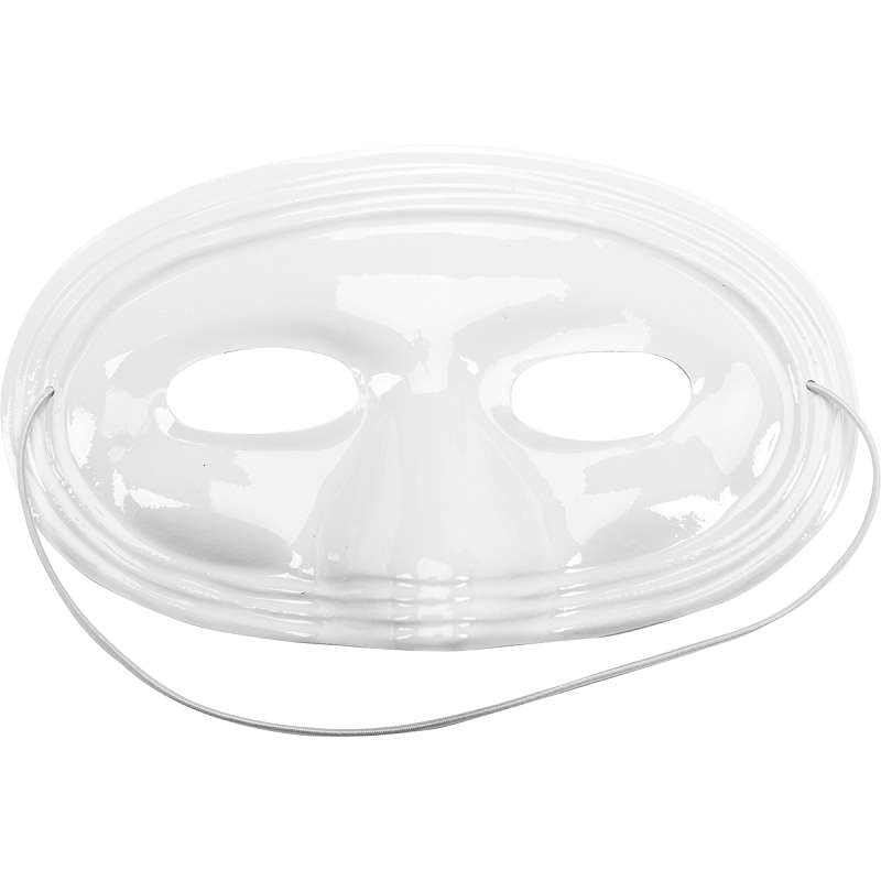PVC Half Face Mask Form 6.75" White