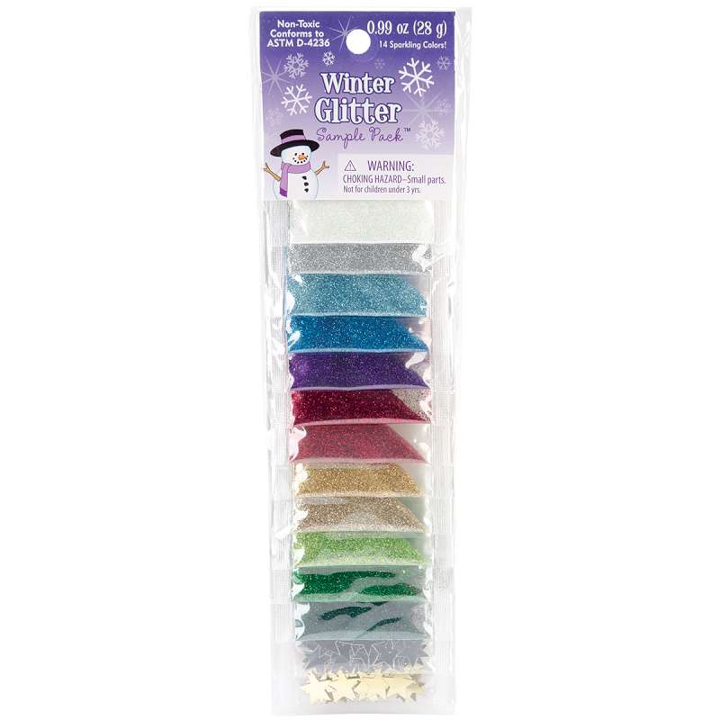 Glitter Sample Pack 2g 14/Pkg Winter