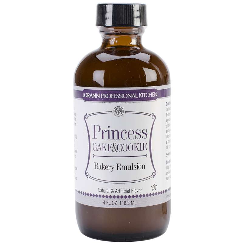 Bakery Emulsions Natural & Artificial Flavor 4oz Princess Cake & Cookie