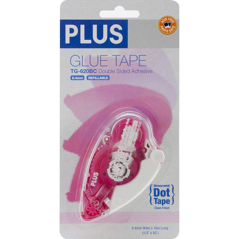 Plus Permanent Honeycomb Glue Tape Dispenser .33"X52.5'
