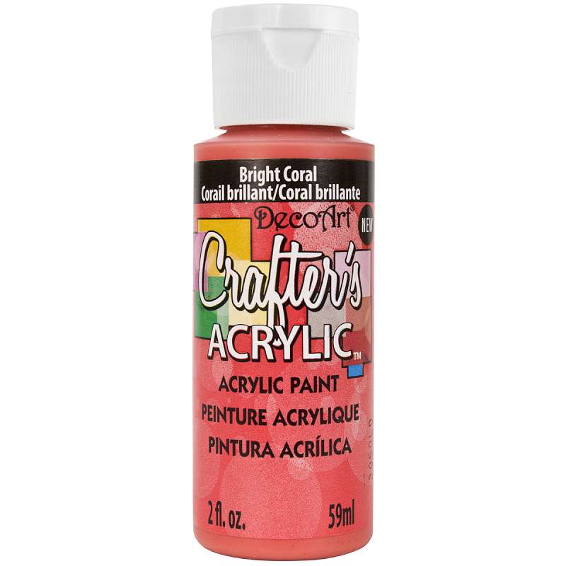 Crafter's Acrylic All-Purpose Paint 2oz Bright Coral