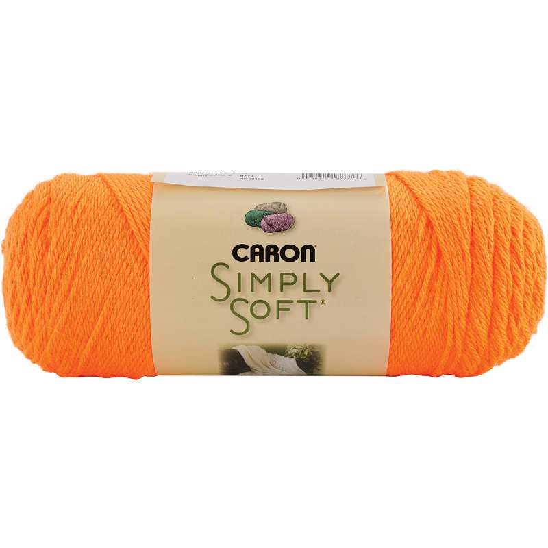 Simply Soft Solids Yarn Neon Orange