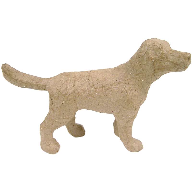 Paper-Mache Figurine 4.5" Dog
