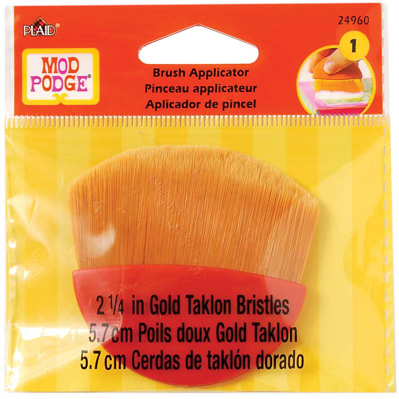 Mod Podge Brush Applicator 2.25" Gold Taklon