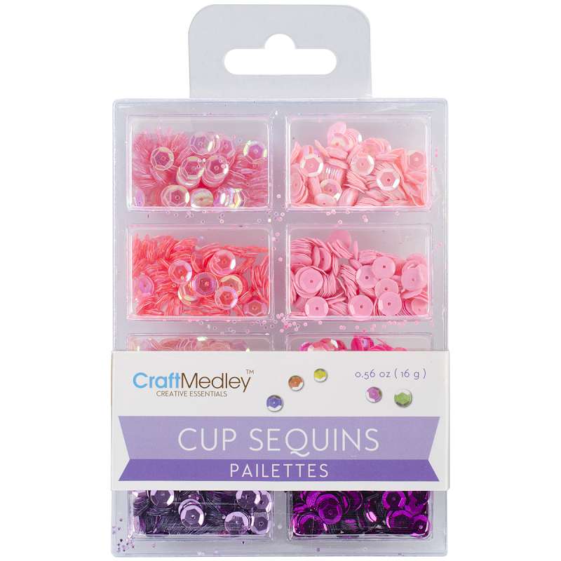 Cup Sequins 7mm .56oz Princess