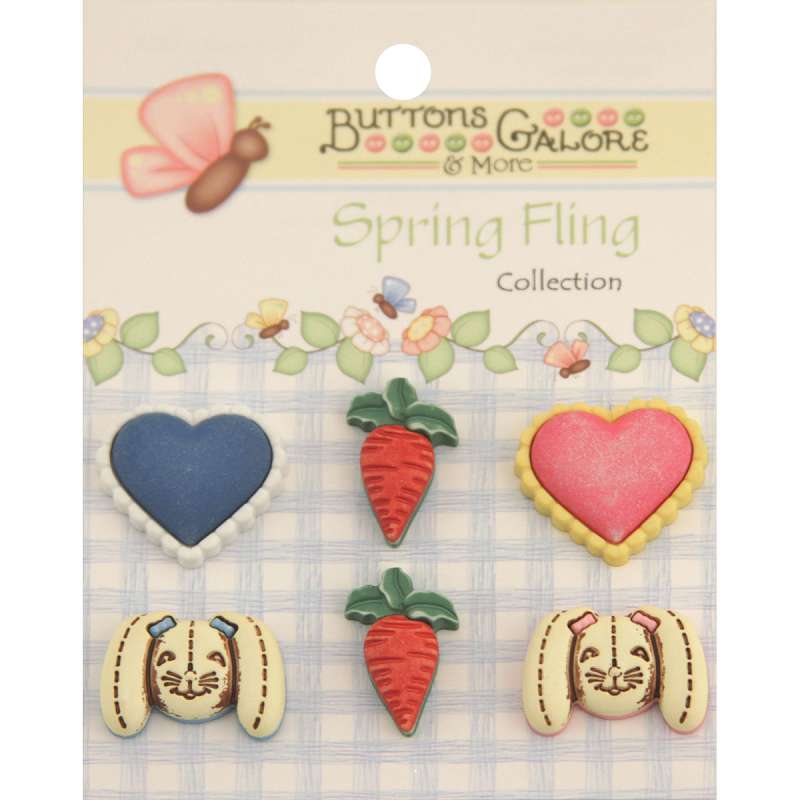 Spring Fling Buttons Bunny Food