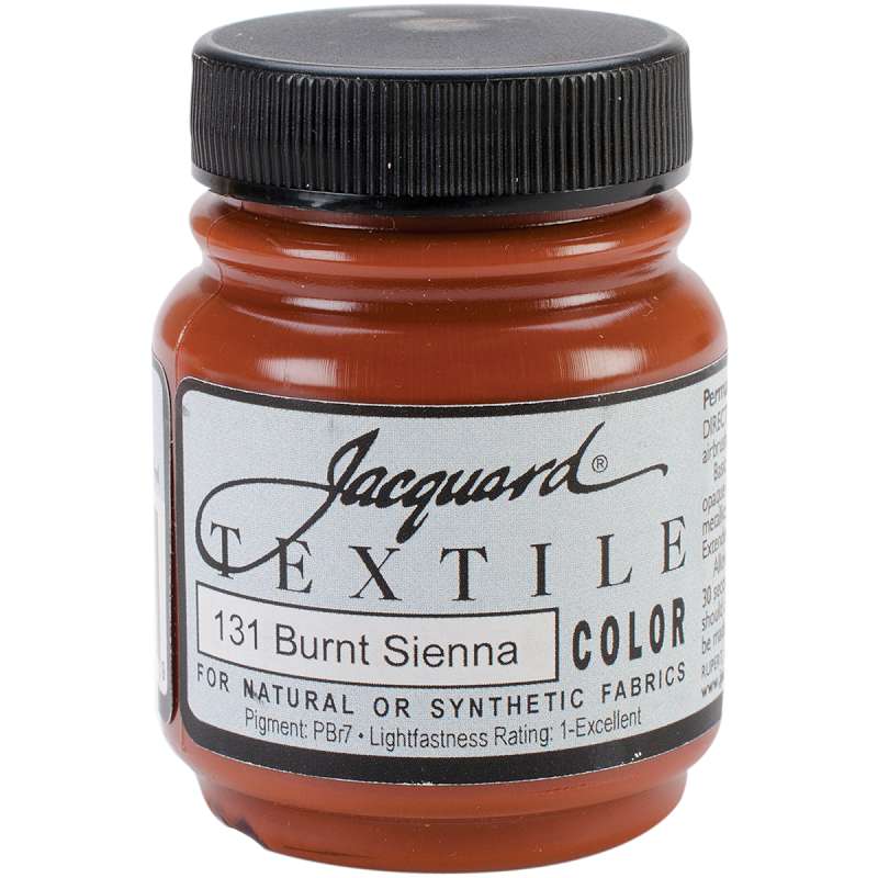 Jacquard Textile Color Fabric Paint 2.25oz Burnt Sienna