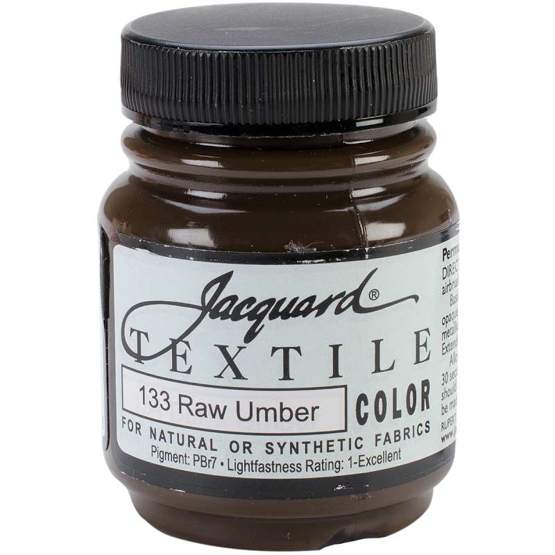 Jacquard Textile Color Fabric Paint 2.25oz Raw Umber