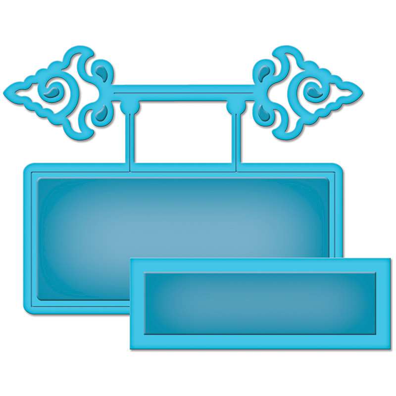 Spellbinders Shapeabilities Die D-Lites Ornamental Tag 2