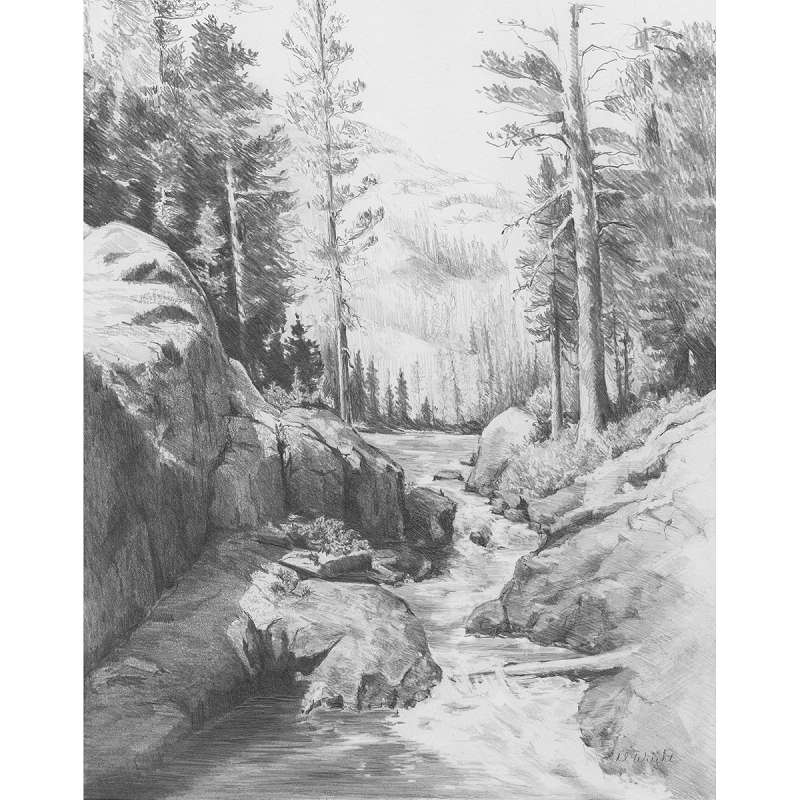 Sketching Made Easy Kit 9"X12" Shadow Lake