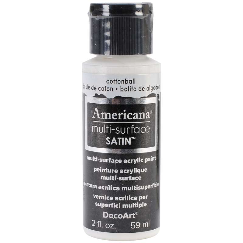 Americana Multi-Surface Satin Acrylic Paint 2oz Cotton Ball