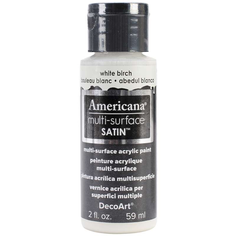 Americana Multi-Surface Satin Acrylic Paint 2oz White Birch