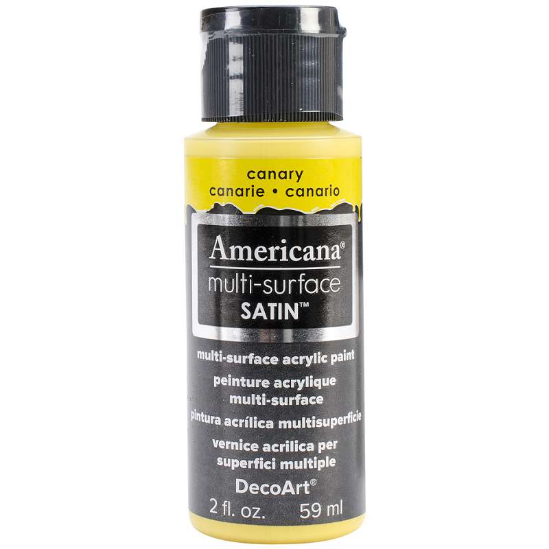 Americana Multi-Surface Satin Acrylic Paint 2oz Canary