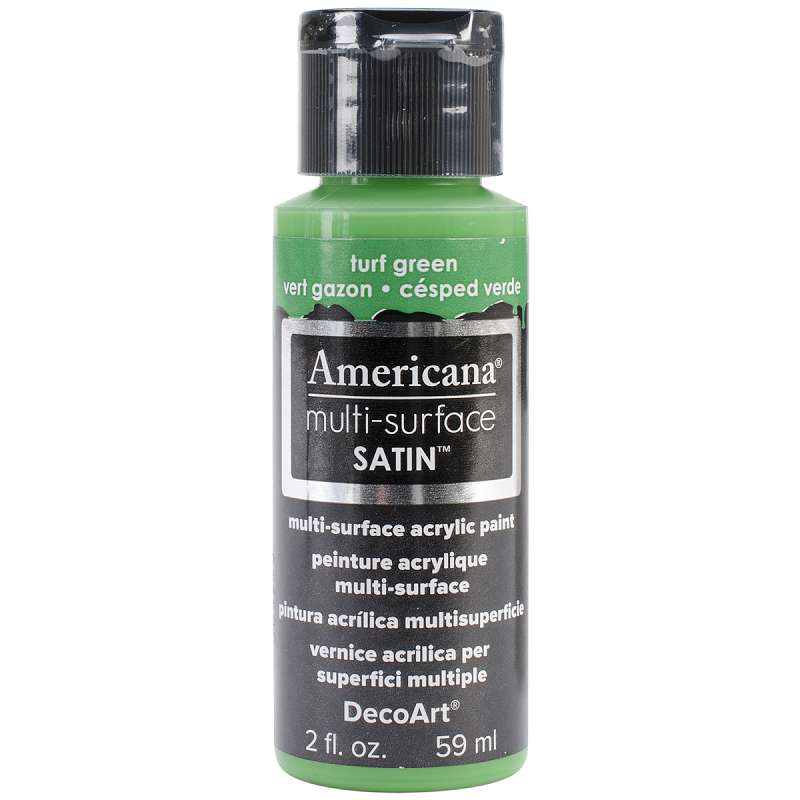 Americana Multi-Surface Satin Acrylic Paint 2oz Turf Green