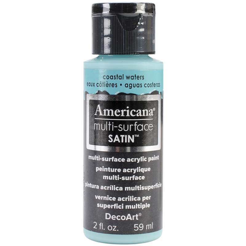 Americana Multi-Surface Satin Acrylic Paint 2oz Coastal Waters