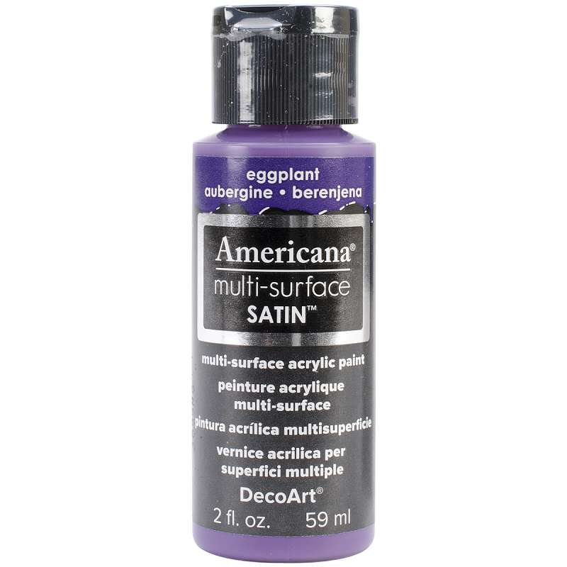 Americana Multi-Surface Satin Acrylic Paint 2oz Eggplant