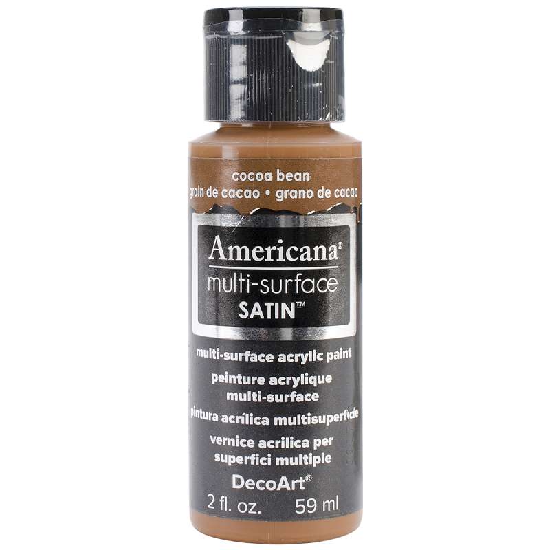 Americana Multi-Surface Satin Acrylic Paint 2oz Cocoa Bean