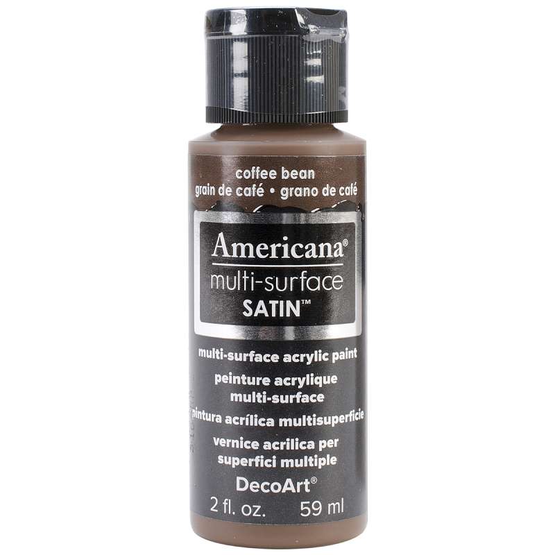 Americana Multi-Surface Satin Acrylic Paint 2oz Coffee Bean