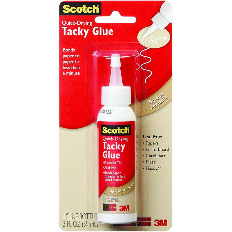 Scotch Quick Dry Tacky Glue 2oz  
