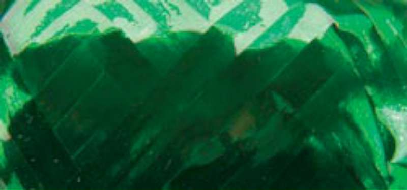Flat Curling Ribbon .1875"X66' Emerald Glitter