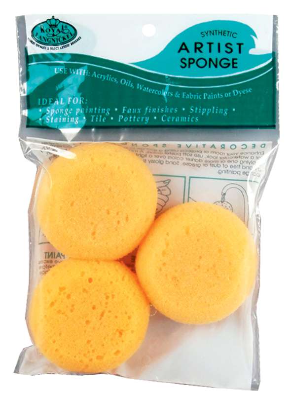 Synthetic Artist Sponges 3/Pkg  
