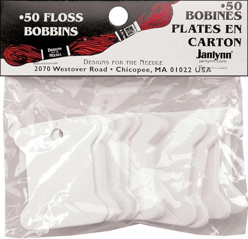 Cardboard Floss Bobbins  50/Pkg