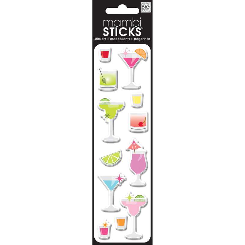Puffy Stickers Cocktails