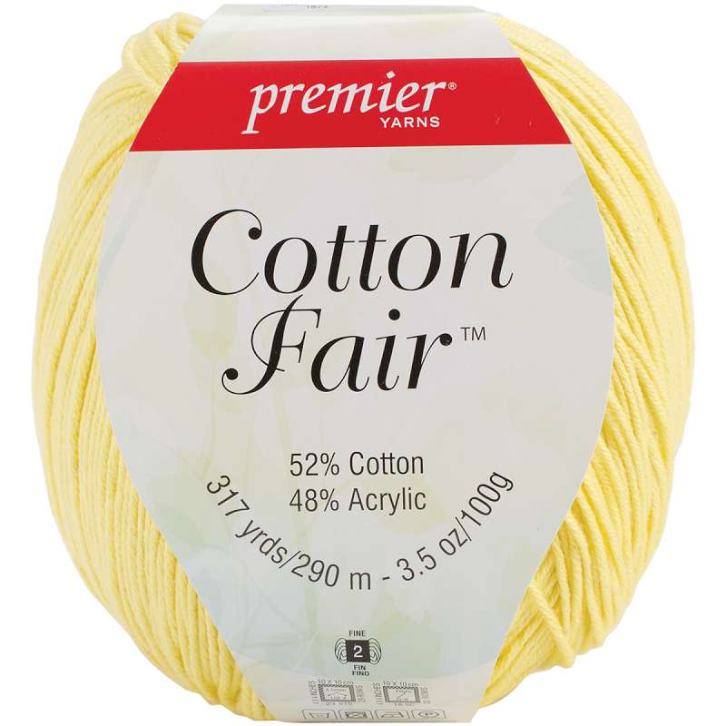 Cotton Fair Solid Yarn Lemon Drops