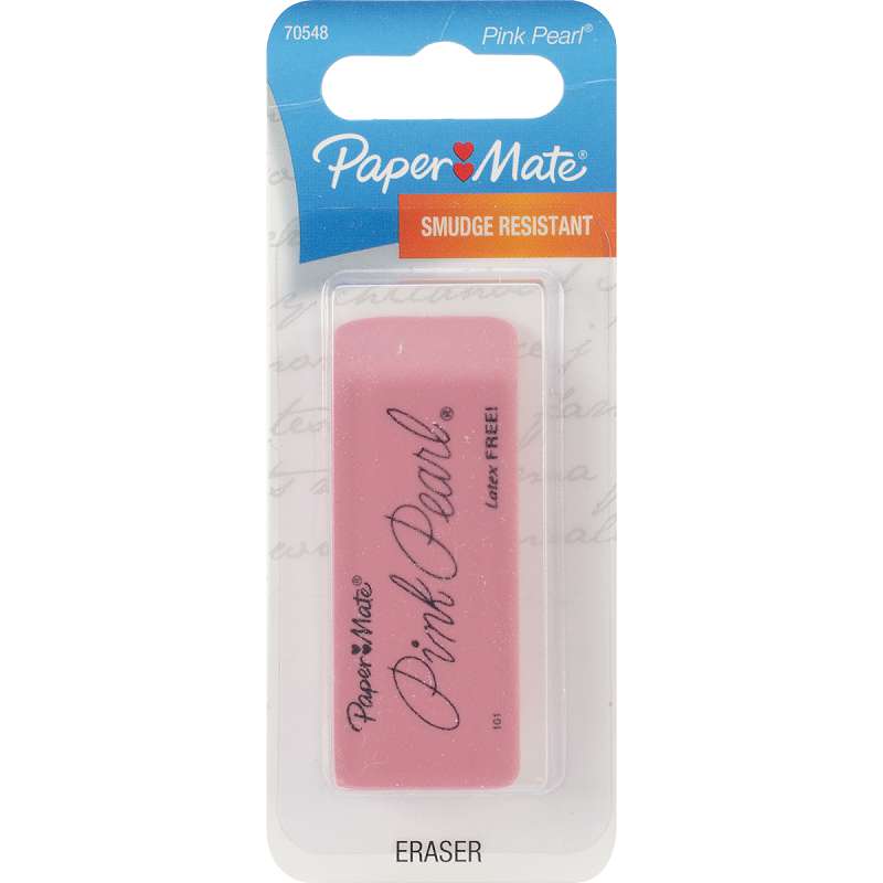 Paper Mate Pink Pearl Eraser Pink