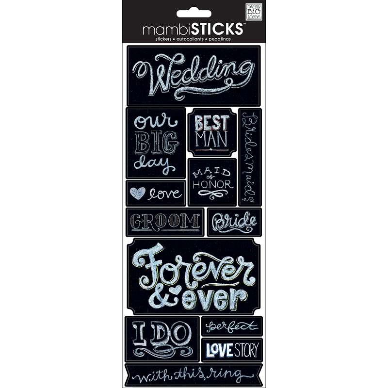Sayings Stickers Chalk - Wedding
