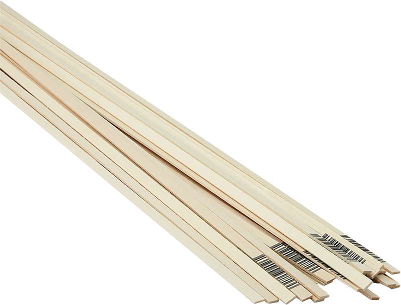 1/16" x 1/4" x 24" Basswood Strips (20)