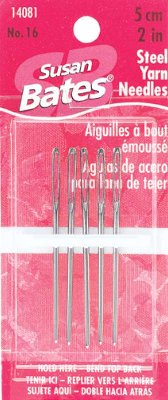 Steel Yarn Needles 2" Size 16 5/Pkg