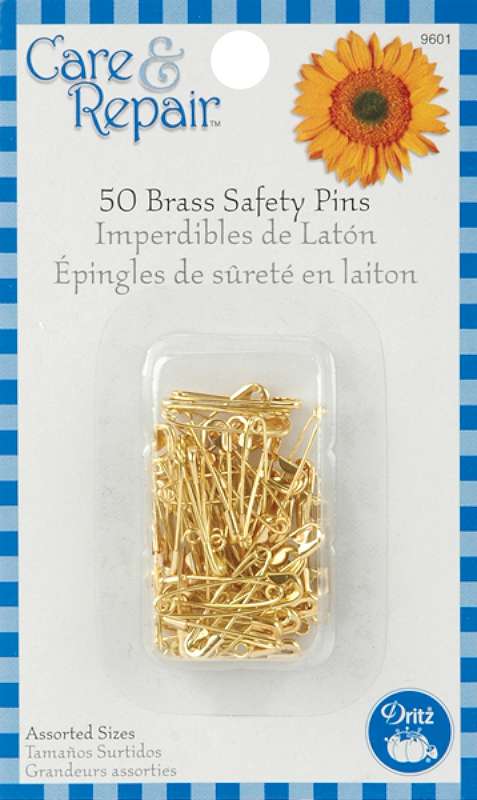 Safety Pins Assorted 50/Pkg