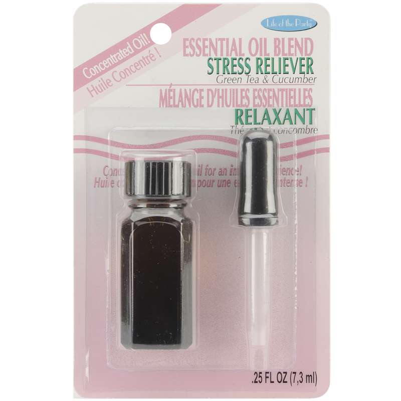 Essential Oil Blend .25oz Stress Reliever - Green Tea & Cucumber