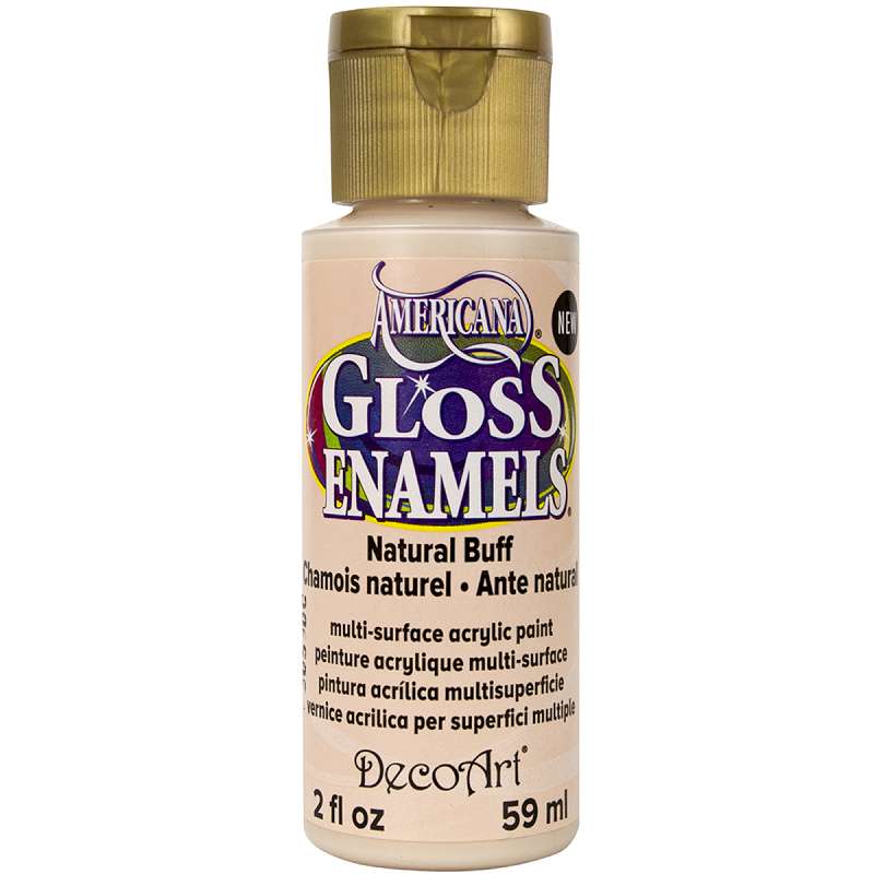 Americana Gloss Enamels Acrylic Paint 2oz Natural Buff