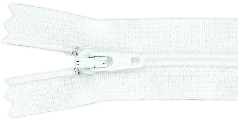 Ziplon Coil Zipper 9" White